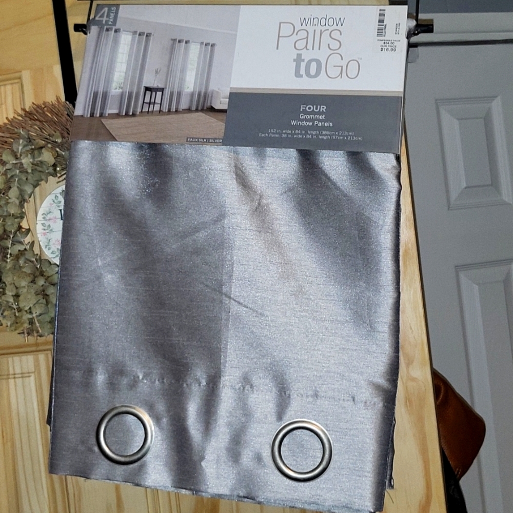 Brand New Silver Curtains